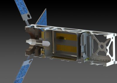 A CAD rendering of a proposed Cubesat incorporating CAT.